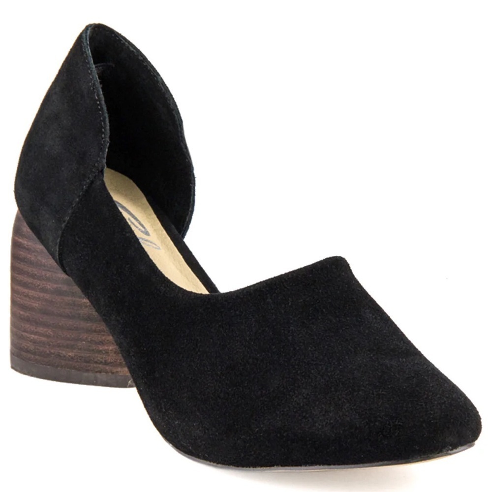 Elegant Black Suede Women's Shoes